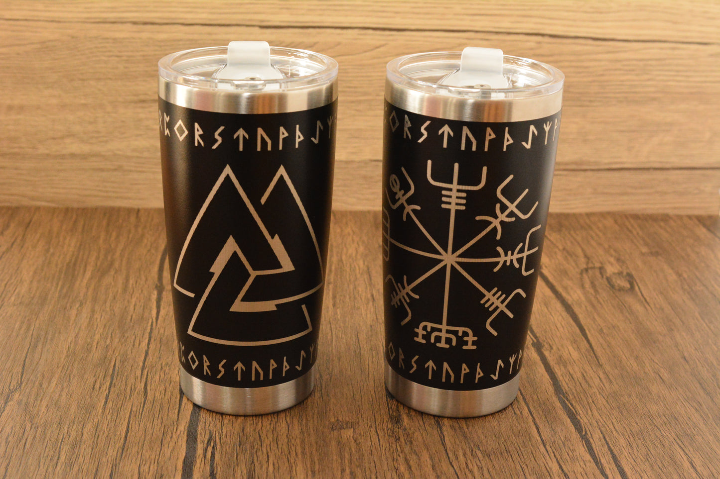 Norse Thermal Mug – Engraved Viking Travel Cup, 500ml Insulated Stainless Steel