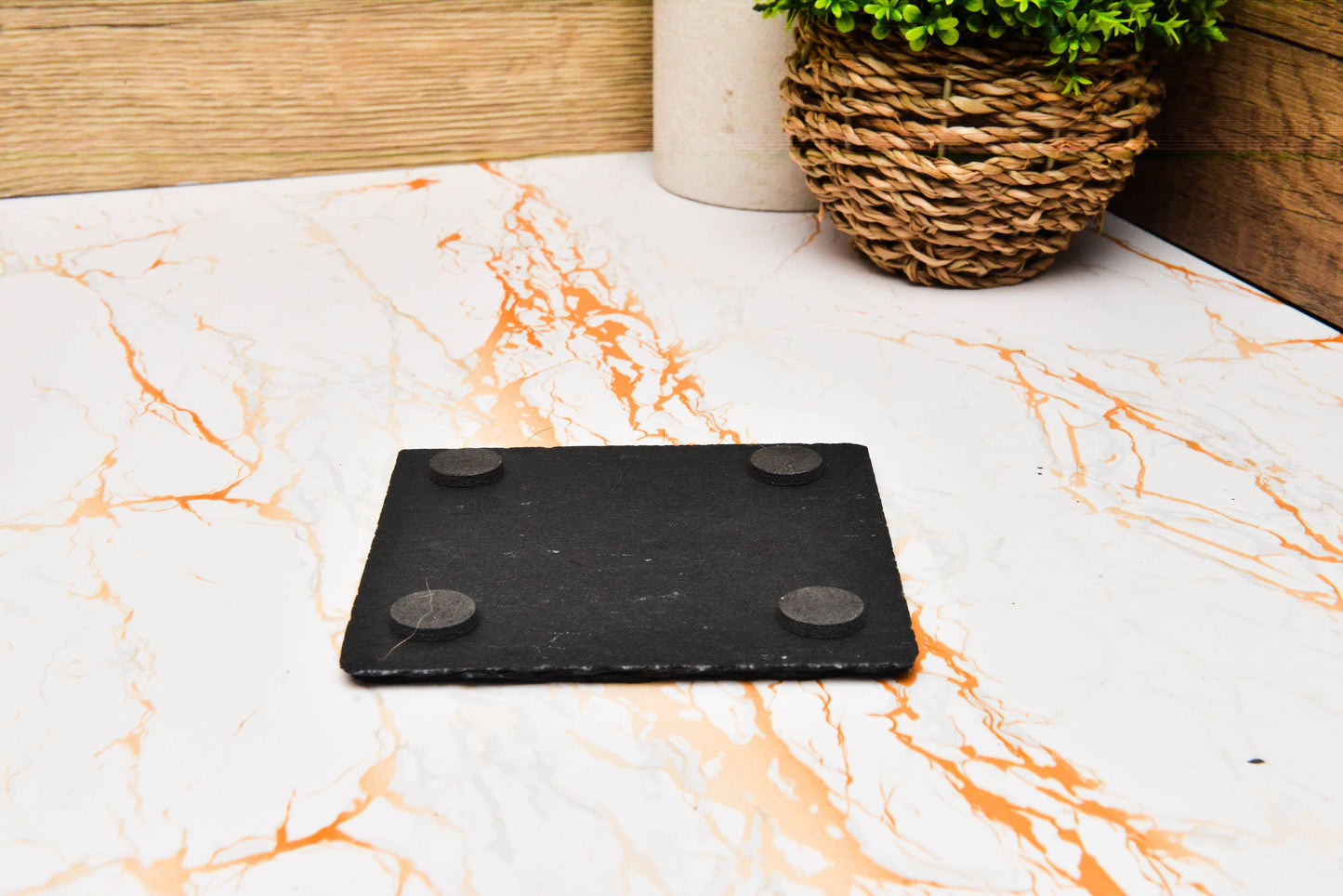 Celtic Tree of Life Slate Coaster – Engraved Stone for Pagan or Wiccan Decor