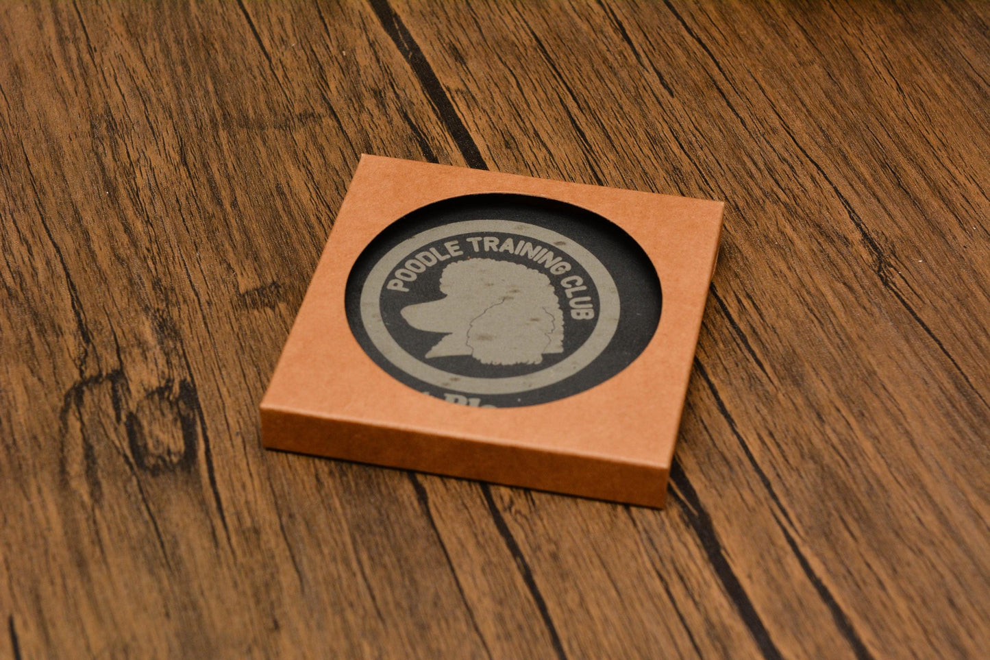 Personalised Slate Coaster with Custom Club Logo – Laser Engraved Group, Clan, or Community Design – Custom Gift or Merch Idea