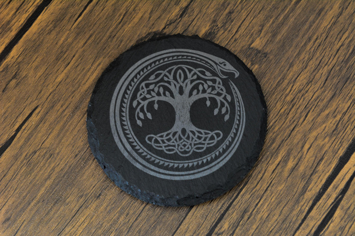Norse Slate Coasters – Engraved Viking Symbols for Home, Hearth & Ritual – A Gift from the Old Ways