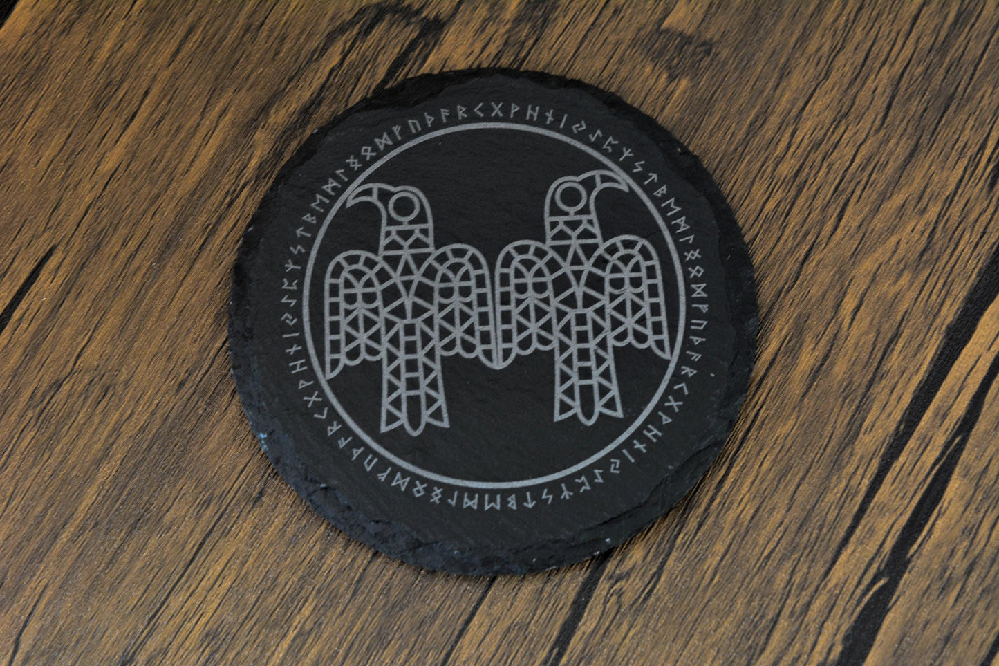 Norse Slate Coasters – Engraved Viking Symbols for Home, Hearth & Ritual – A Gift from the Old Ways