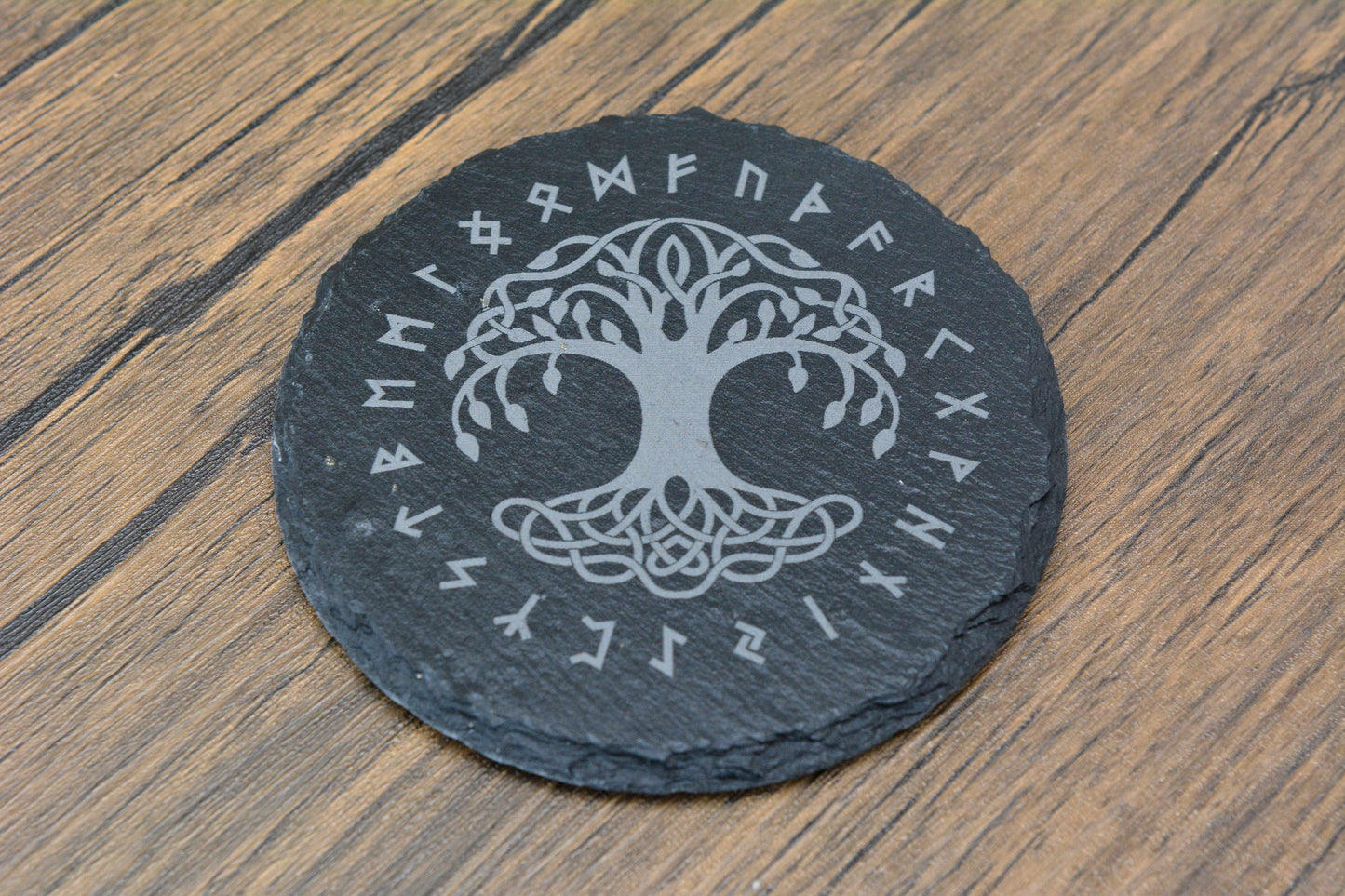 Norse Slate Coasters – Engraved Viking Symbols for Home, Hearth & Ritual – A Gift from the Old Ways