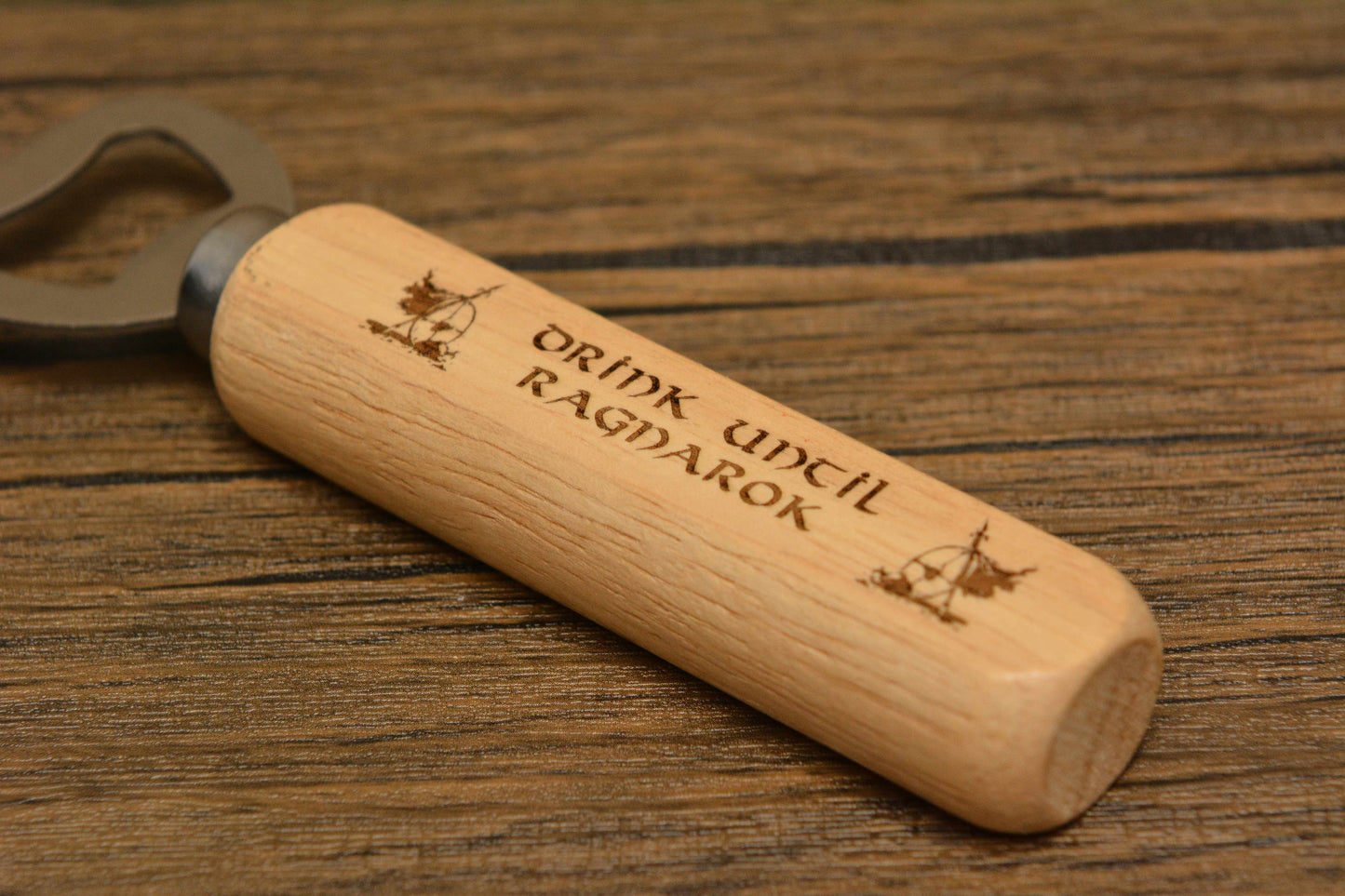 Viking Wooden Bottle Opener, Norse inspired bottle opener gift. Housewarming Gift, Viking gift. Beer opener