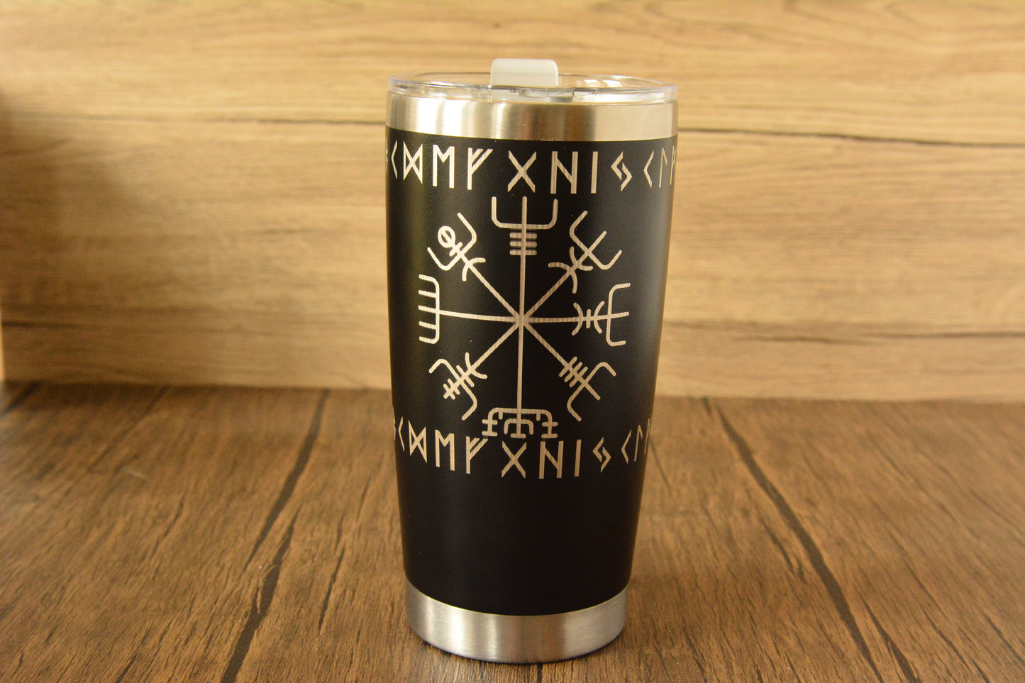 Norse Thermal Mug – Engraved Viking Travel Cup, 500ml Insulated Stainless Steel