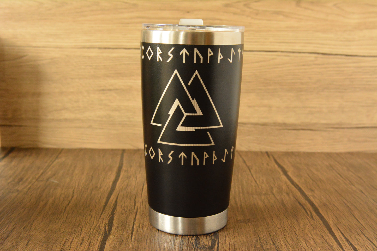Norse Thermal Mug – Engraved Viking Travel Cup, 500ml Insulated Stainless Steel