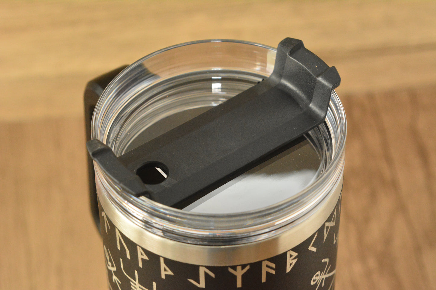 Norse 1.13L Tumbler – Engraved Viking Large Travel Mug with Handle & Straw