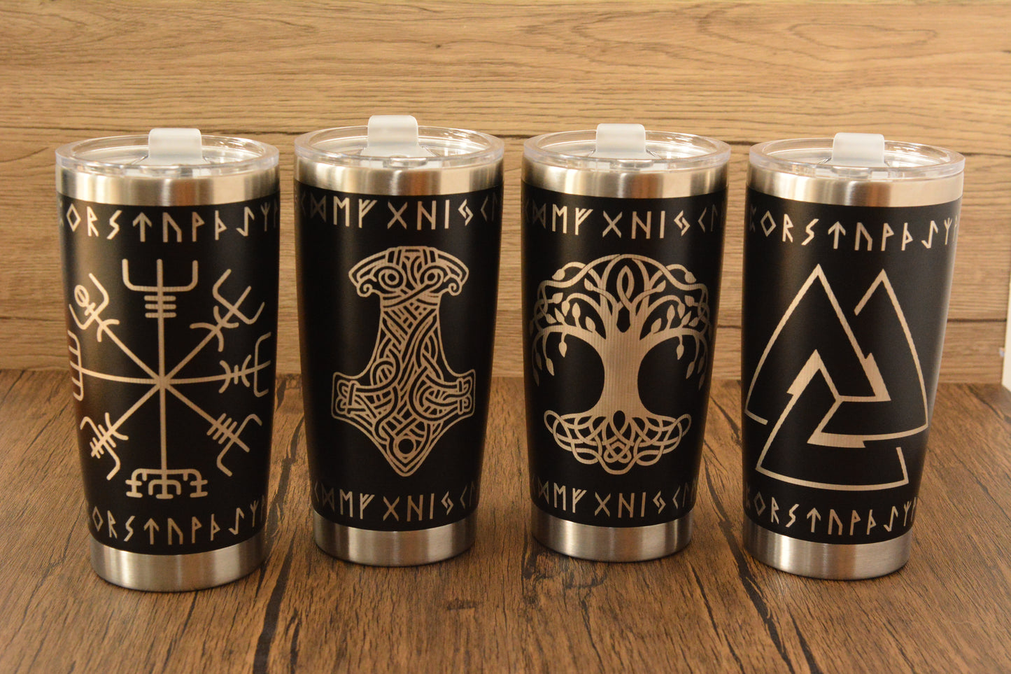Norse Thermal Mug – Engraved Viking Travel Cup, 500ml Insulated Stainless Steel