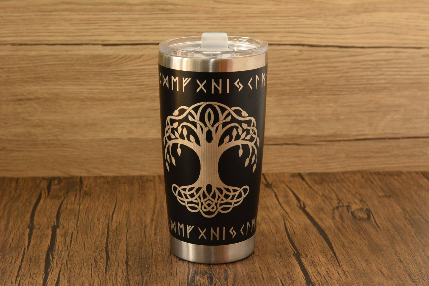 Norse Thermal Mug – Engraved Viking Travel Cup, 500ml Insulated Stainless Steel