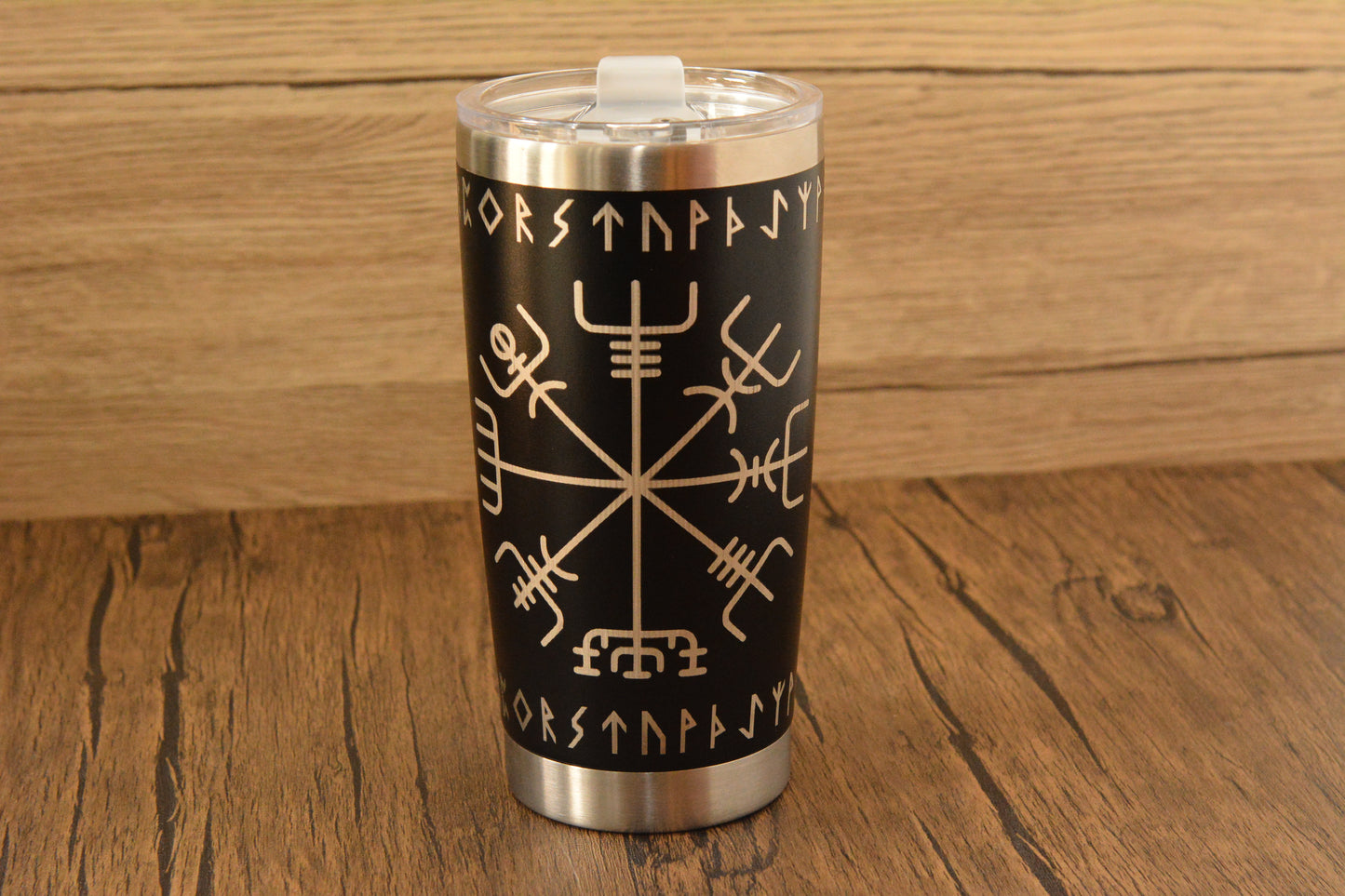 Norse Thermal Mug – Engraved Viking Travel Cup, 500ml Insulated Stainless Steel
