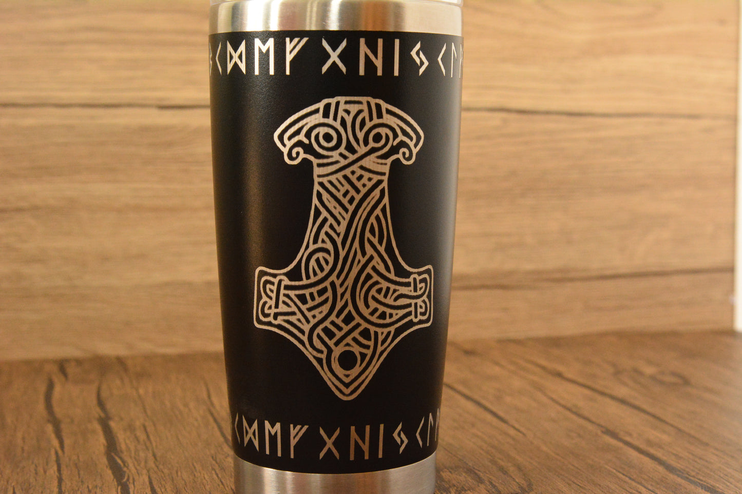 Norse Thermal Mug – Engraved Viking Travel Cup, 500ml Insulated Stainless Steel