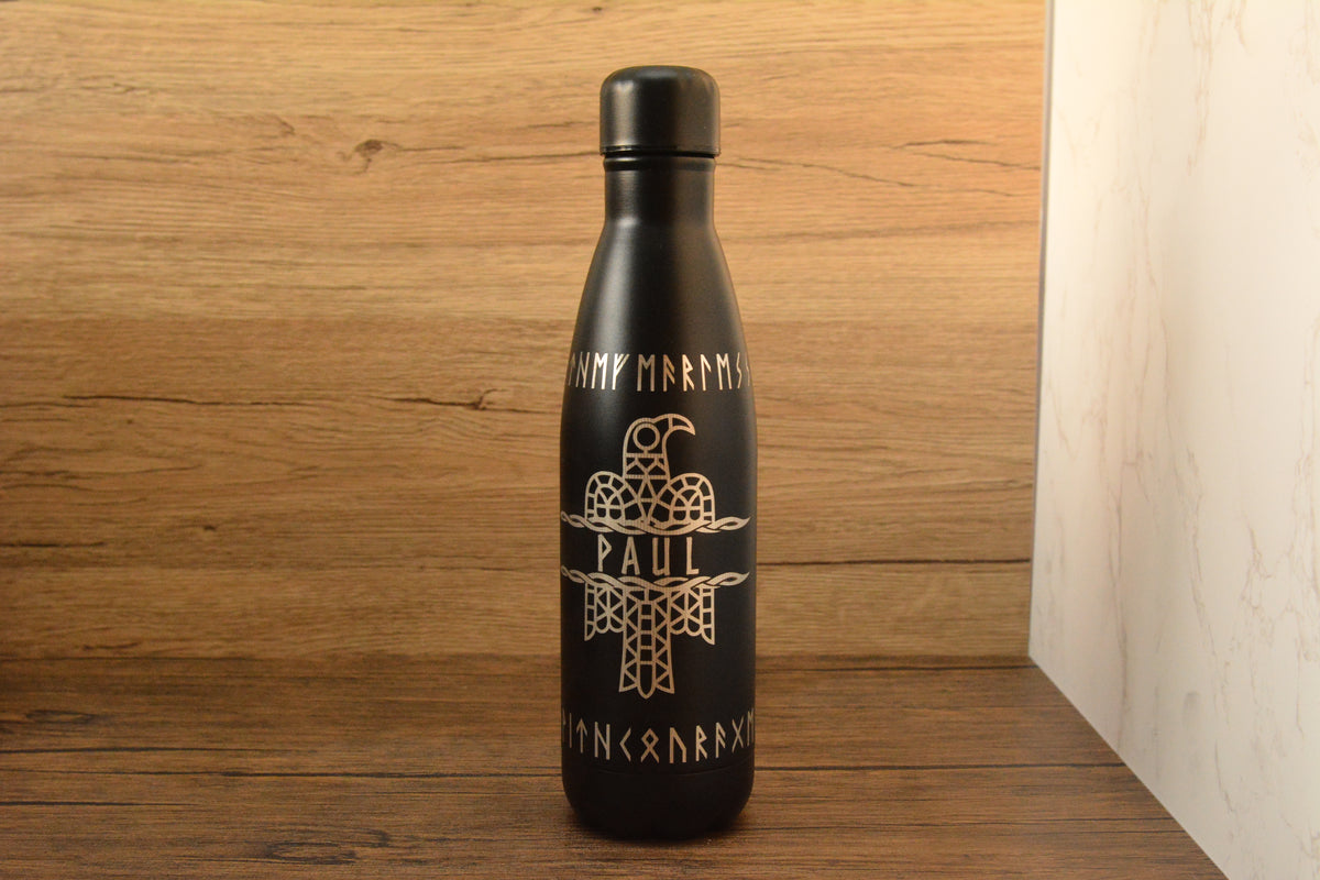Personalised Norse Engraved 500ml Thermal Bottle