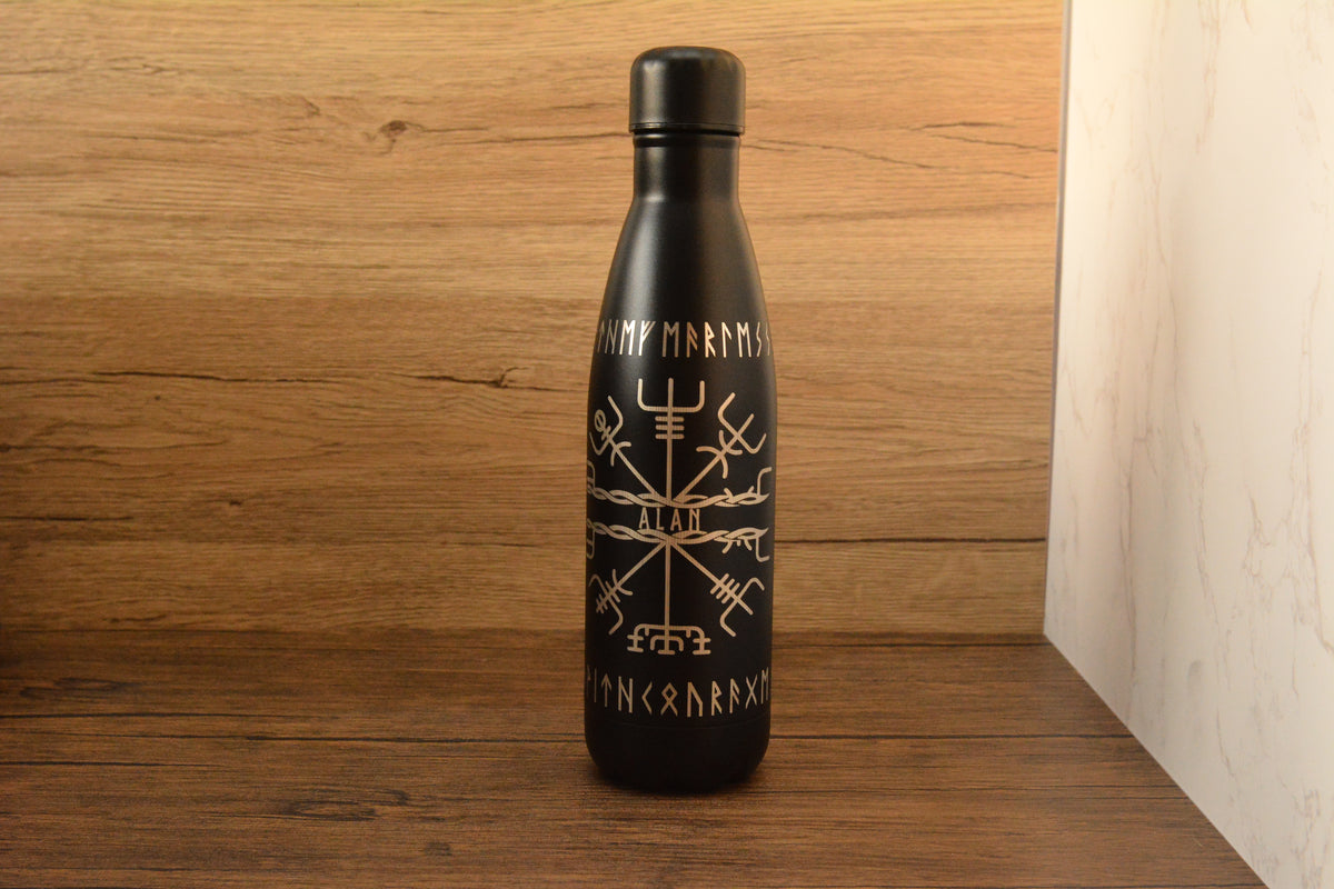Personalised Norse Engraved 500ml Thermal Bottle