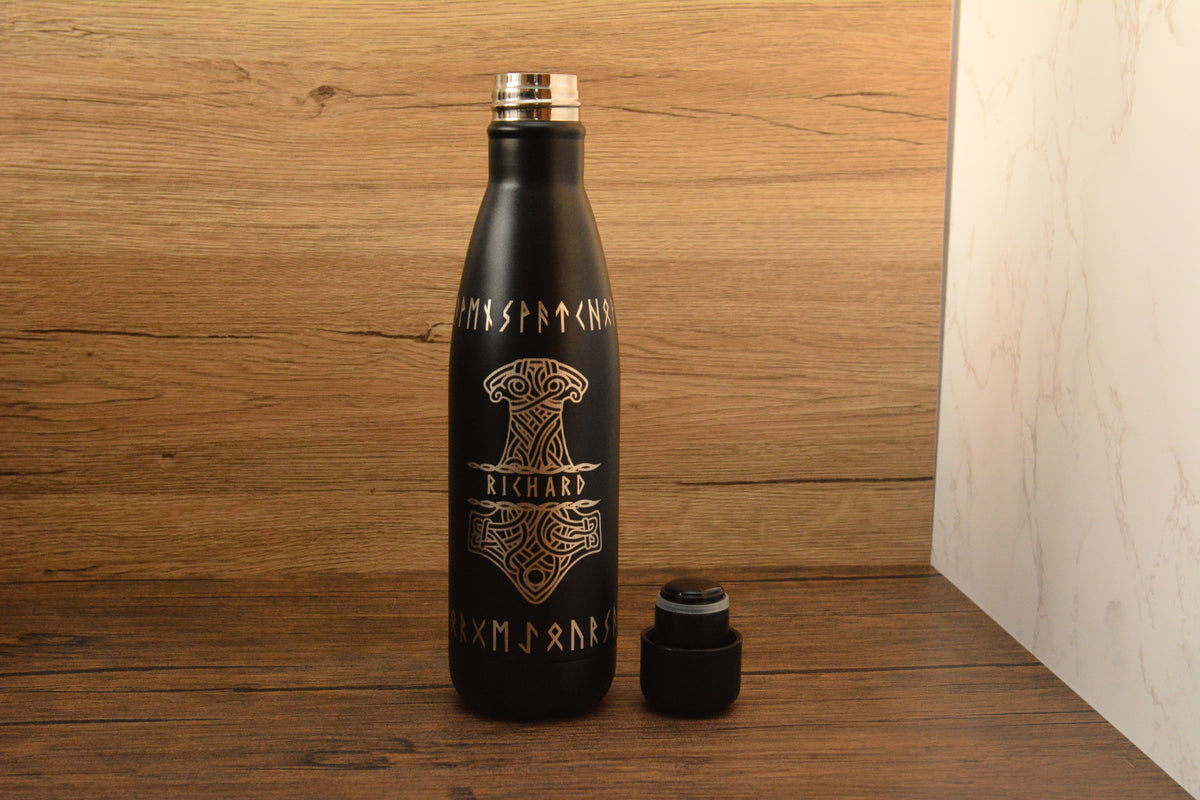 Personalised Norse Engraved 500ml Thermal Bottle