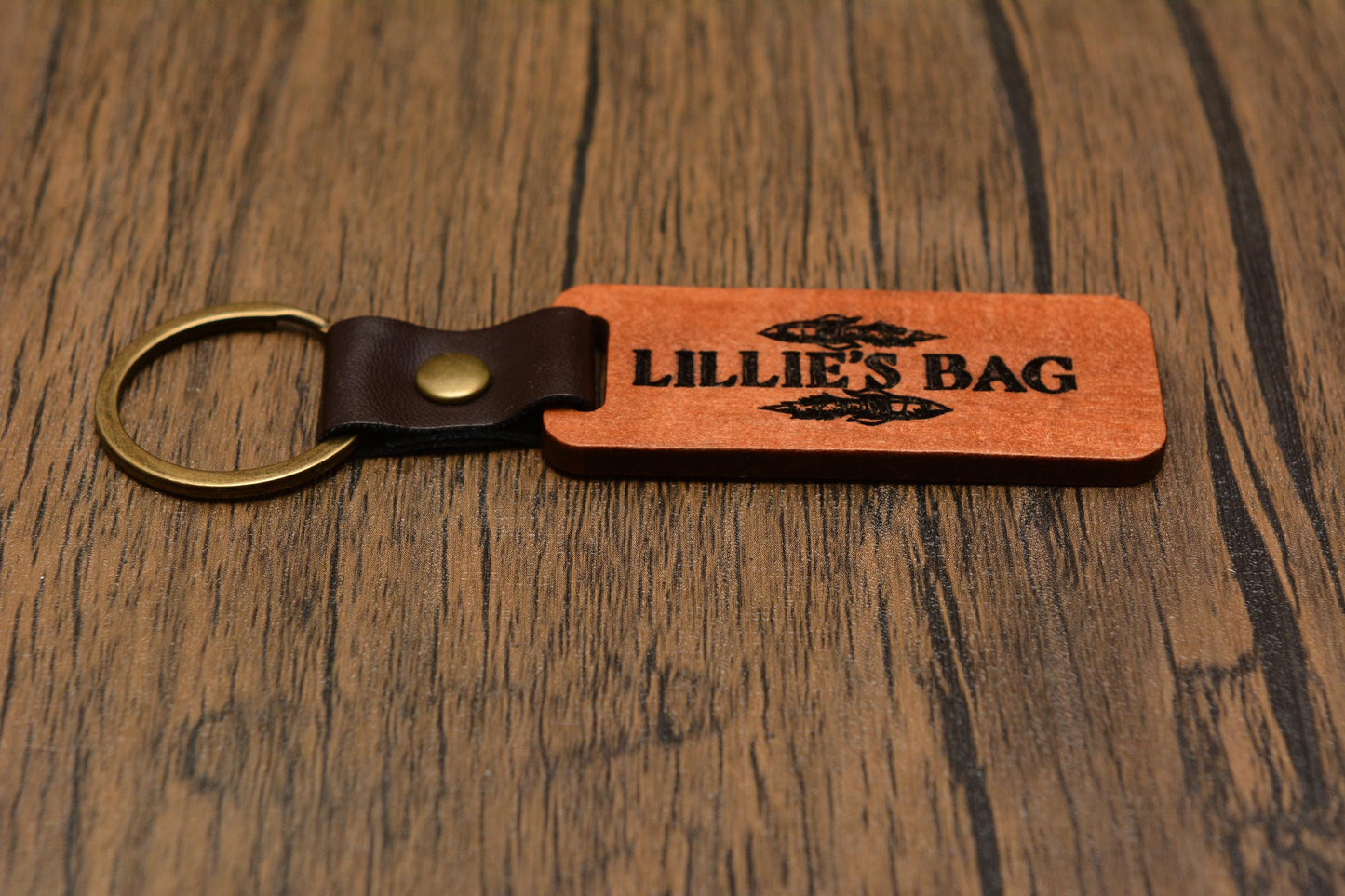 Custom Engraved Wooden Keyring – Personalised Wood Keychain with Your Text – Unique Gift for Him or Her, Birthday or Everyday Keepsake