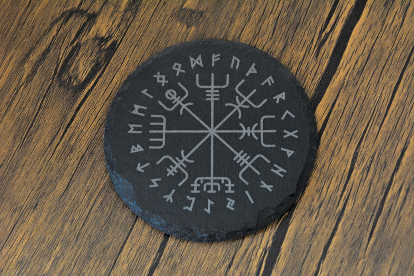 Norse Slate Coasters – Engraved Viking Symbols for Home, Hearth & Ritual – A Gift from the Old Ways