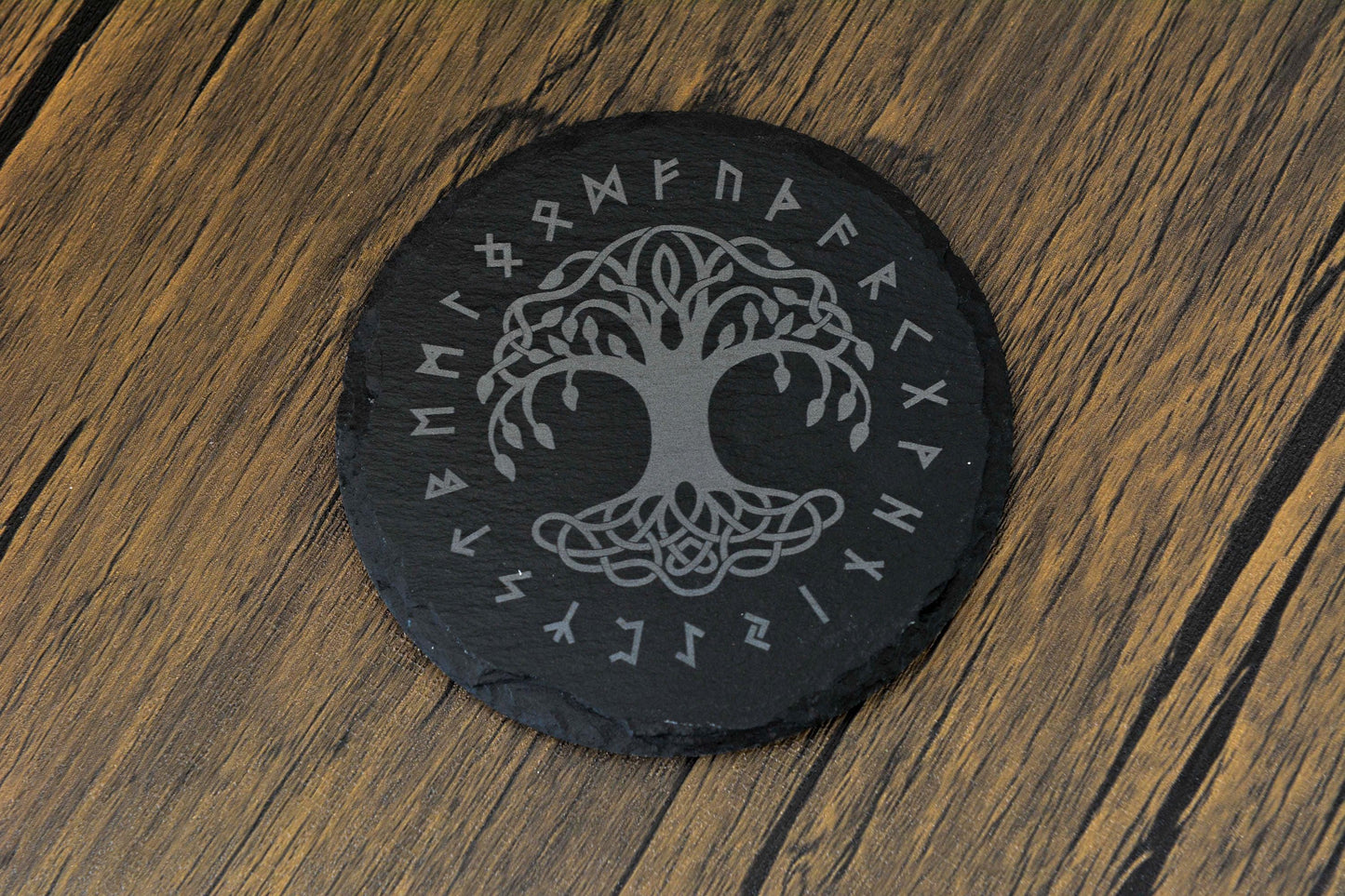 Norse Slate Coasters – Engraved Viking Symbols for Home, Hearth & Ritual – A Gift from the Old Ways